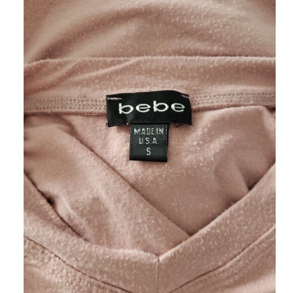 Y2K Bebe Pink Blush Rhinestone Girly Coquette Short Sleeve T-Shirt Small - Picture 3 of 9